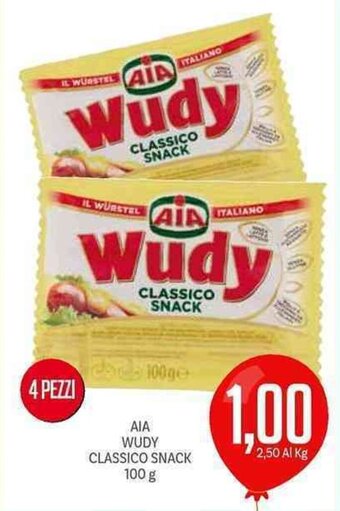 Supermercati Piccolo AIA Wudy Classico Snack 100 g offerta