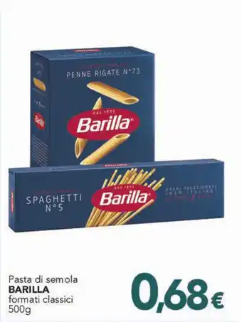 Altasfera Pasta di semola BARILLA formati classici 500g offerta