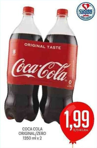 Supermercati Piccolo Coca Cola Original/Zero 1350 ml x 2 offerta