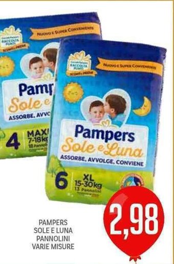 Supermercati Piccolo Pampers Sole E Luna Pannolini Varie Misure offerta