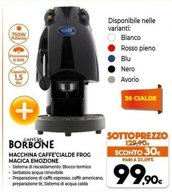 Expert Caffe borbone Macchina Caffe'cialde Frog Magica Emozion offerta