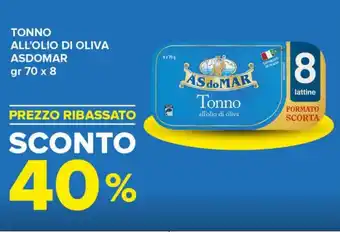 Tigre TONNO ALL'OLIO DI OLIVA ASDOMAR gr 70 x 8 offerta