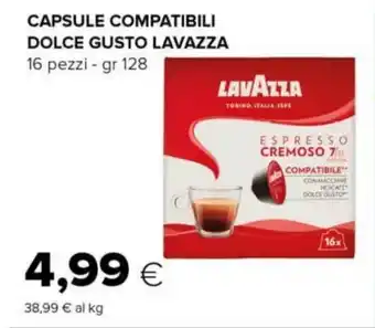 Tigre CAPSULE COMPATIBILI DOLCE GUSTO LAVAZZA 16 pezzi - gr 128 offerta