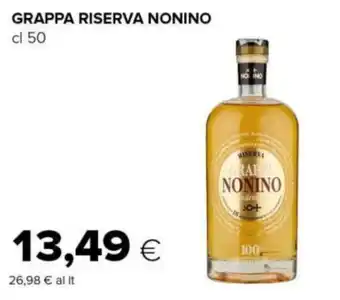 Tigre GRAPPA RISERVA NONINO cl 50 offerta