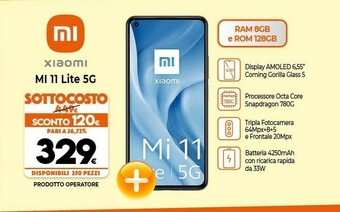 Expert Xiaomi MI 11 Lite 5G offerta