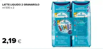 Tigre LATTE LIQUIDO 2 GRANAROLO ml 500 x 2 offerta