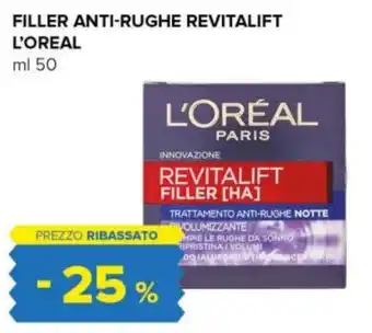 Tigre FILLER ANTI-RUGHE REVITALIFT L'OREAL ml 50 offerta