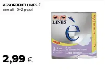 Tigre ASSORBENTI LINES È con ali - 9+2 pezzi offerta