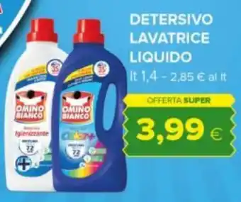 Tigre OMINO BIANCO DETERSIVO LAVATRICE LIQUIDO lt 1,4 offerta