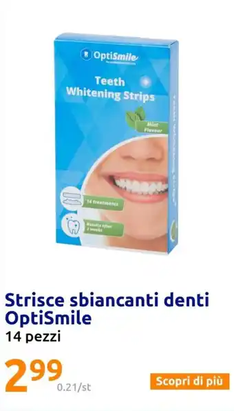 Strisce sbiancanti denti OptiSmile 14 pezzi