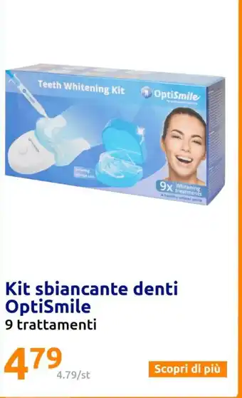 Action Kit sbiancante denti OptiSmile 9 trattamenti offerta