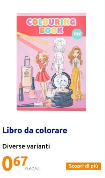 Action Libro da colorare offerta