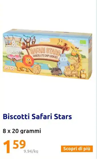 Action Biscotti Safari Stars 8 x 20 grammi offerta