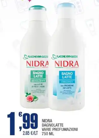Splendidi e Splendenti NIDRA BAGNOLATTE VARIE PROFUMAZIONI 750 ML offerta