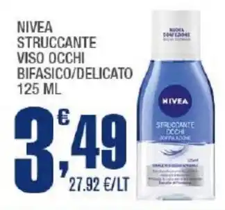 Splendidi e Splendenti NIVEA STRUCCANTE VISO OCCHI BIFASICO/DELICATO 125 ML offerta