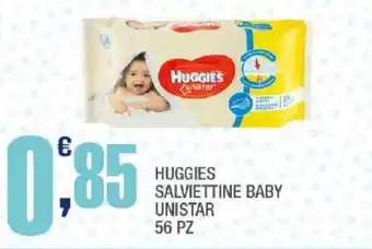 Splendidi e Splendenti HUGGIES SALVIETTINE BABY UNISTAR 56 PZ offerta