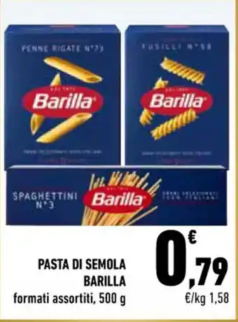 Conad City PASTA DI SEMOLA BARILLA formati assortiti, 500 g offerta