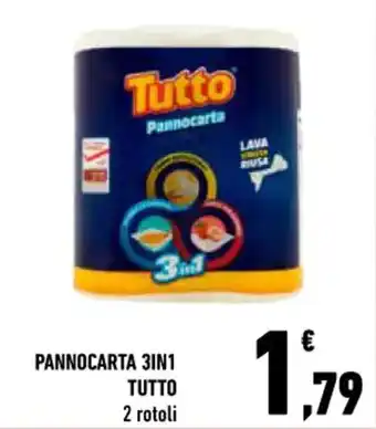 Conad City PANNOCARTA 3IN1 TUTTO 2 rotoli offerta