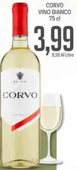Supermercati Piccolo Corvo Vino Bianco 75 cl offerta