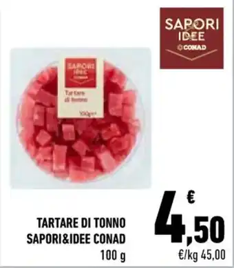 Conad City TARTARE DI TONNO SAPORI&IDEE CONAD 100 g offerta
