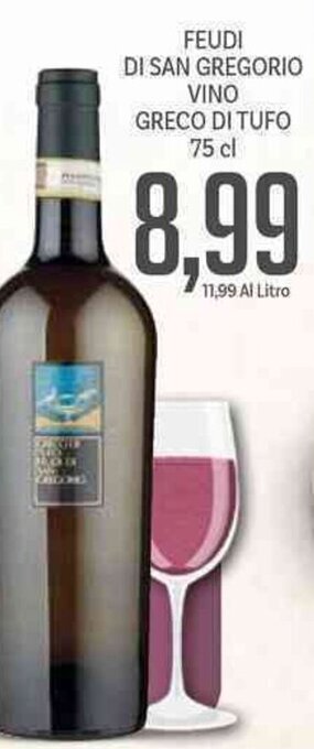 Supermercati Piccolo Feudi Di San Gregorio Vino Greco Di Tufo 75 cl offerta