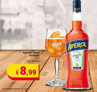 Aperitivo Aperol BARBIERI 1 lt