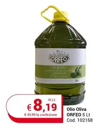 Centro Cash Olio Oliva ORFEO 5 Lt offerta