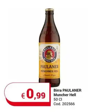 Centro Cash Birra PAULANER Muncher Hell 50 Cl. offerta