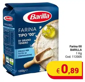 Centro Cash Farina 00 BARILLA 1 Kg offerta