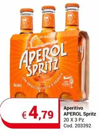 Centro Cash Aperitivo APEROL Spritz 20 X 3 Pz offerta