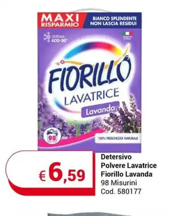 Centro Cash Detersivo Polvere Lavatrice Fiorillo Lavanda 98 Misurini offerta