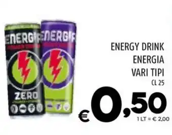 ENERGY DRINK ENERGIA VARI TIPI CL 25