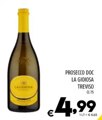 Il Centesimo PROSECCO DOC LA GIOIOSA TREVISO CL 75 offerta