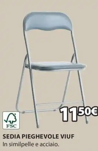 JYSK FSC SEDIA PIEGHEVOLE VIUF offerta