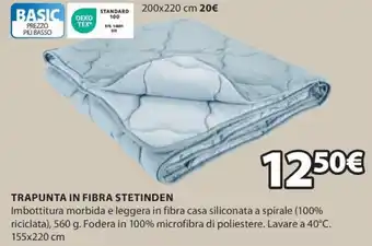 JYSK TRAPUNTA IN FIBRA STETINDEN offerta