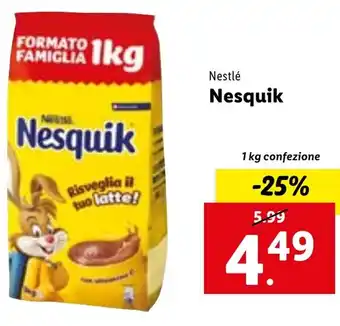 Lidl Nestlé Nesquik 1 kg confezione offerta