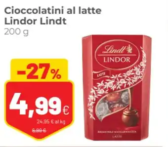Cioccolatini al latte Lindor Lindt 200 g