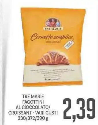Supermercati Piccolo Tre Marie Fagottini Al Cioccolato/Croissant Vari Gusti 330/372/390 g offerta