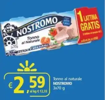 Tonno al naturale NOSTROMO 3x70 g