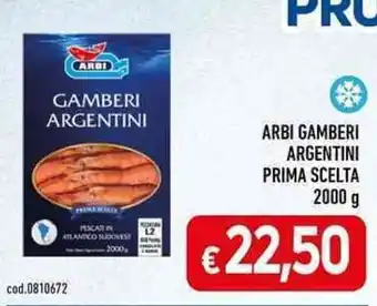 ARBI GAMBERI ARGENTINI PRIMA SCELTA 2000 g