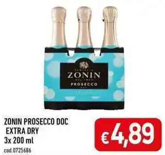 C+C maxigross ZONIN PROSECCO DOC EXTRA DRY 3x200 ml offerta