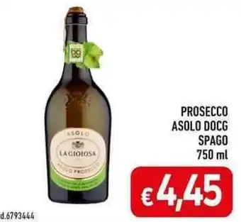 C+C maxigross PROSECCO ASOLO DOCG SPAGO 750 ml offerta