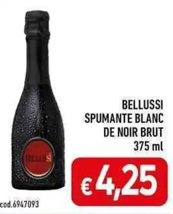 BELLUSSI SPUMANTE BLANC DE NOIR BRUT 375 ml