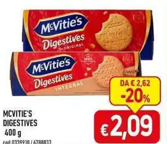 MCVITIE'S DIGESTIVES 400 g