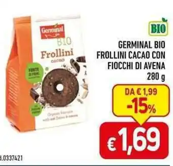GERMINAL BIO FROLLINI CACAO CON FIOCCHI DI AVENA 280 g