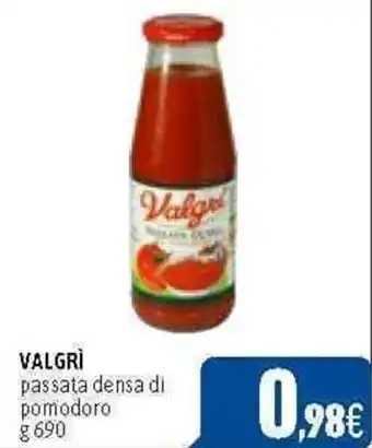 C+C Cash and Carry VALGRI passata densa di pomodoro g 690 offerta