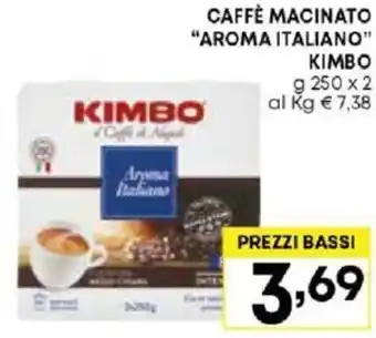 Pam CAFFÈ MACINATO "AROMA ITALIANO" KIMBO offerta