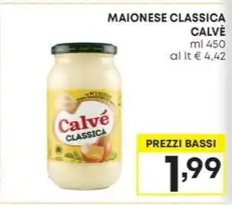 Pam MAIONESE CLASSICA CALVE ml 40 offerta
