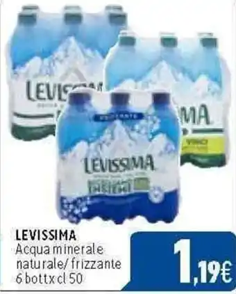 C+C Cash and Carry LEVISSIMA Acqua minerale naturale/frizzante 6 bottx cl 50 offerta