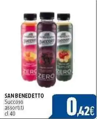 C+C Cash and Carry SAN BENEDETTO Succoso assortiti cl 40 offerta